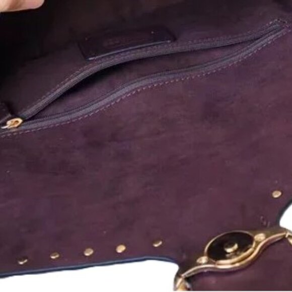 Coach Georgie  Bag In Colorblock Signature Canvas and Leather With Rivets NWT - Picture 11 of 11